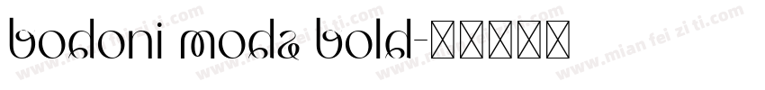 bodoni moda bold字体转换